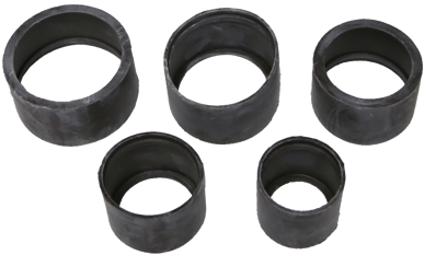 Set Of 5 Black Rubber Sleeves For J1800