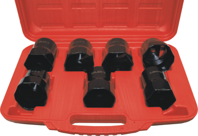 7 Piece 1/2 Inch Drive With Bearing Locknut Socket Set