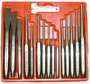 16 Piece Punch & Chisel Set