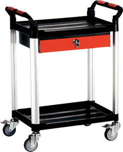 Dual Tray Tool Cart With Drawer 750 470 950mm