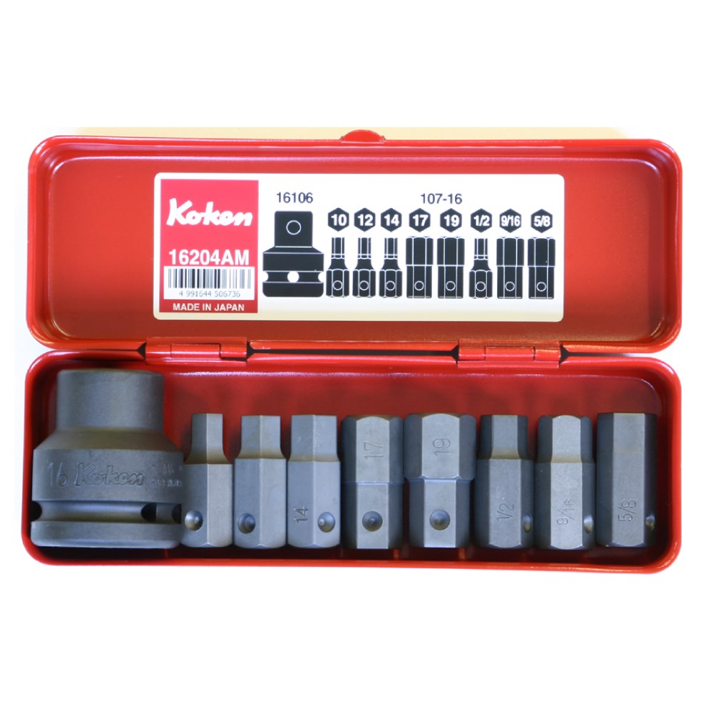 Impact Bit Holder & Bit Set 3/4 Drive (9PCS) KO16204am