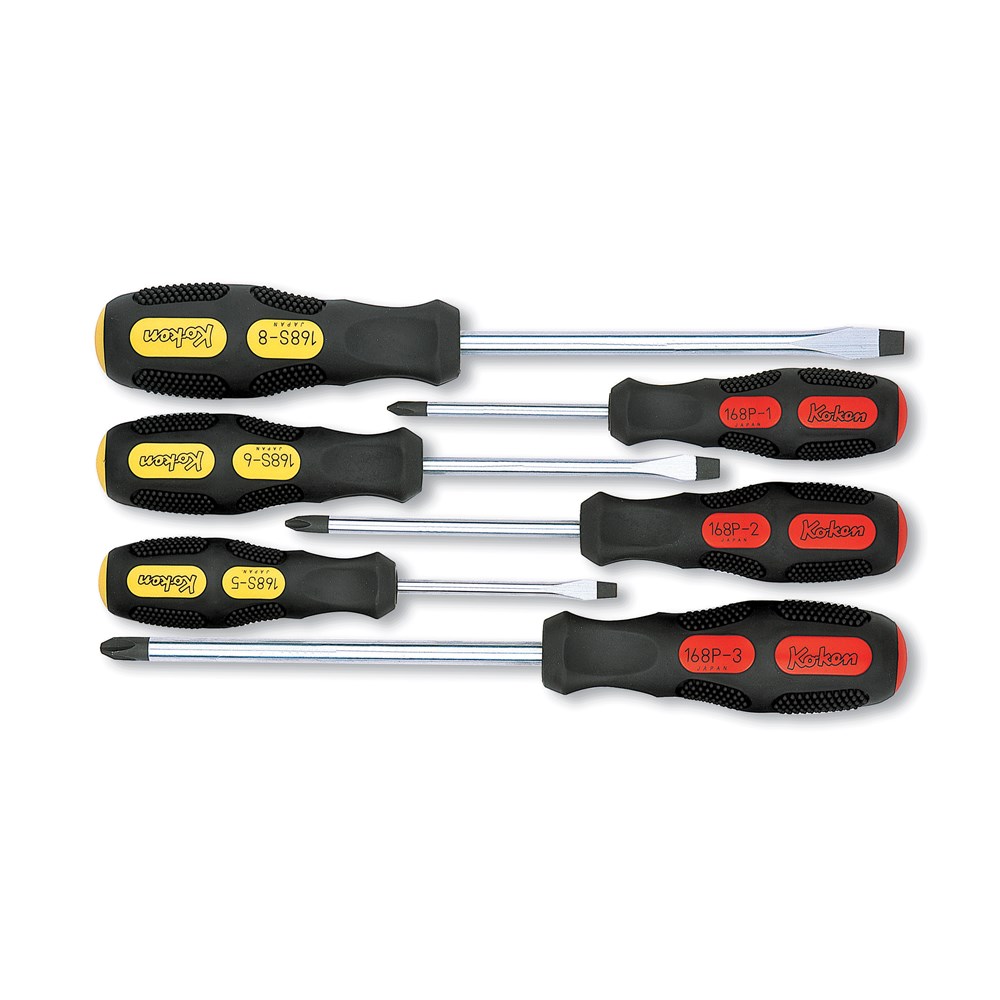 Screwdriver Set Phillips & Slotted 6 Piece KO168ps/6