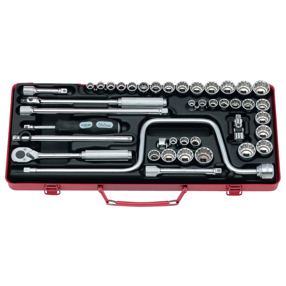 Socket Set 3/8 Drive AF/Metric/Whit.(42PCS)