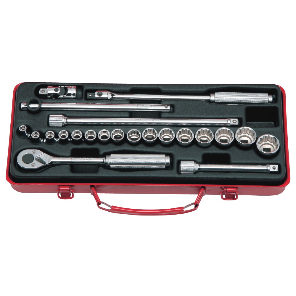 Socket Set 3/8 Drive-6pt&12pt 6-22mm (22PCS)