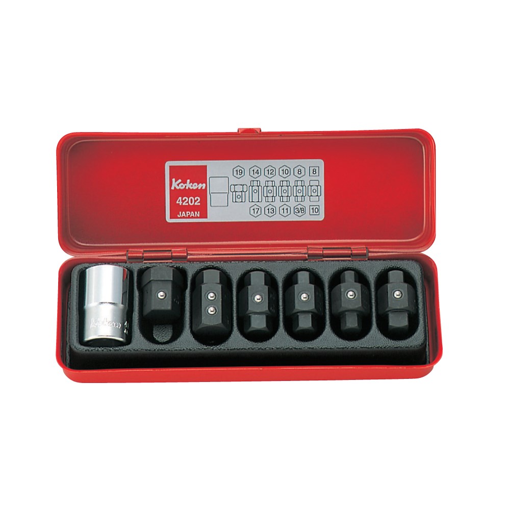 Drain Plug Key Set 7pc. 8mm - 19mm