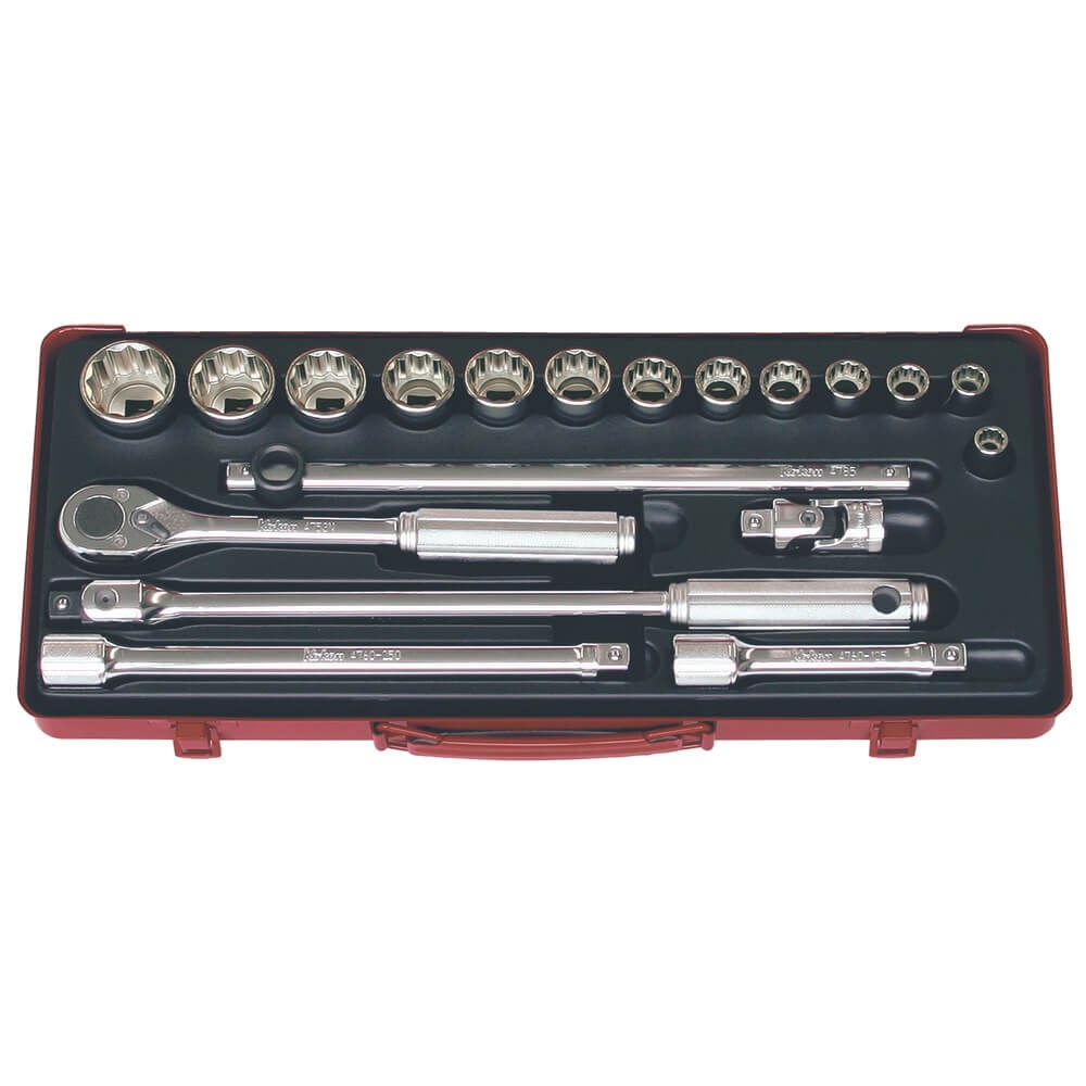 SOCKET SET  1/2DR 3/8-1.1/4 AF(19P KO4241A