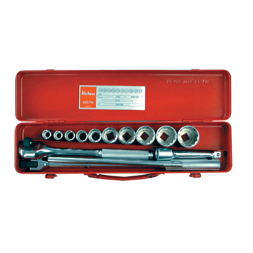 Socket Set 1/2 Drive With Worth 1/8-11/16w 14pc