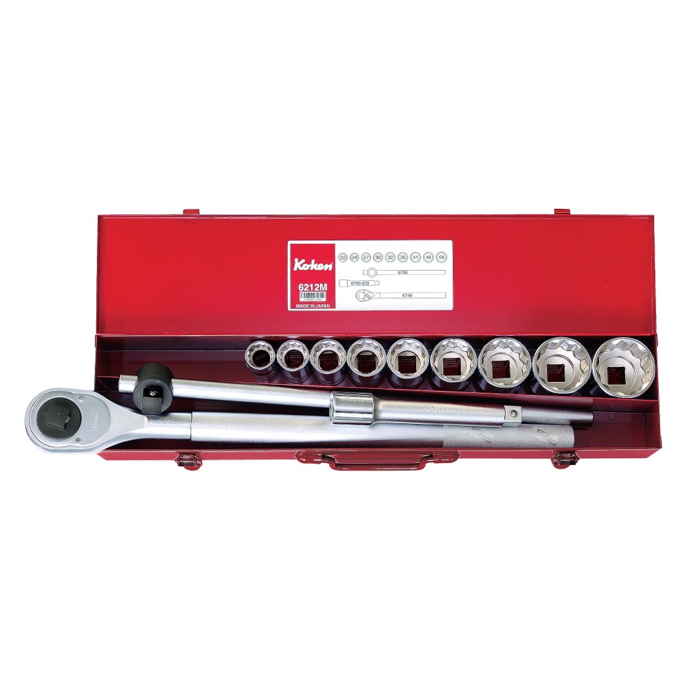 Socket Set 3/4 Drive 12pt 22-50mm (12PCS)