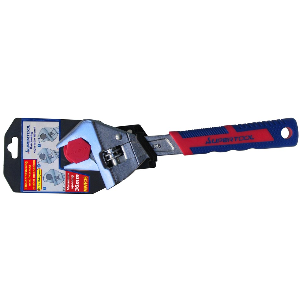 Ratcheting Adjustable Wrench 200mm 30mm Max. Srmwr30