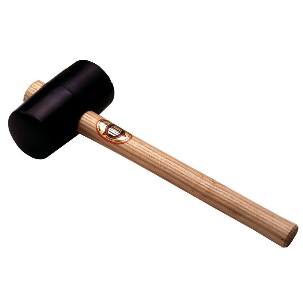 Mallet Black Rubber 310g 3/4lb - Wood Handle - 61-952 Th952