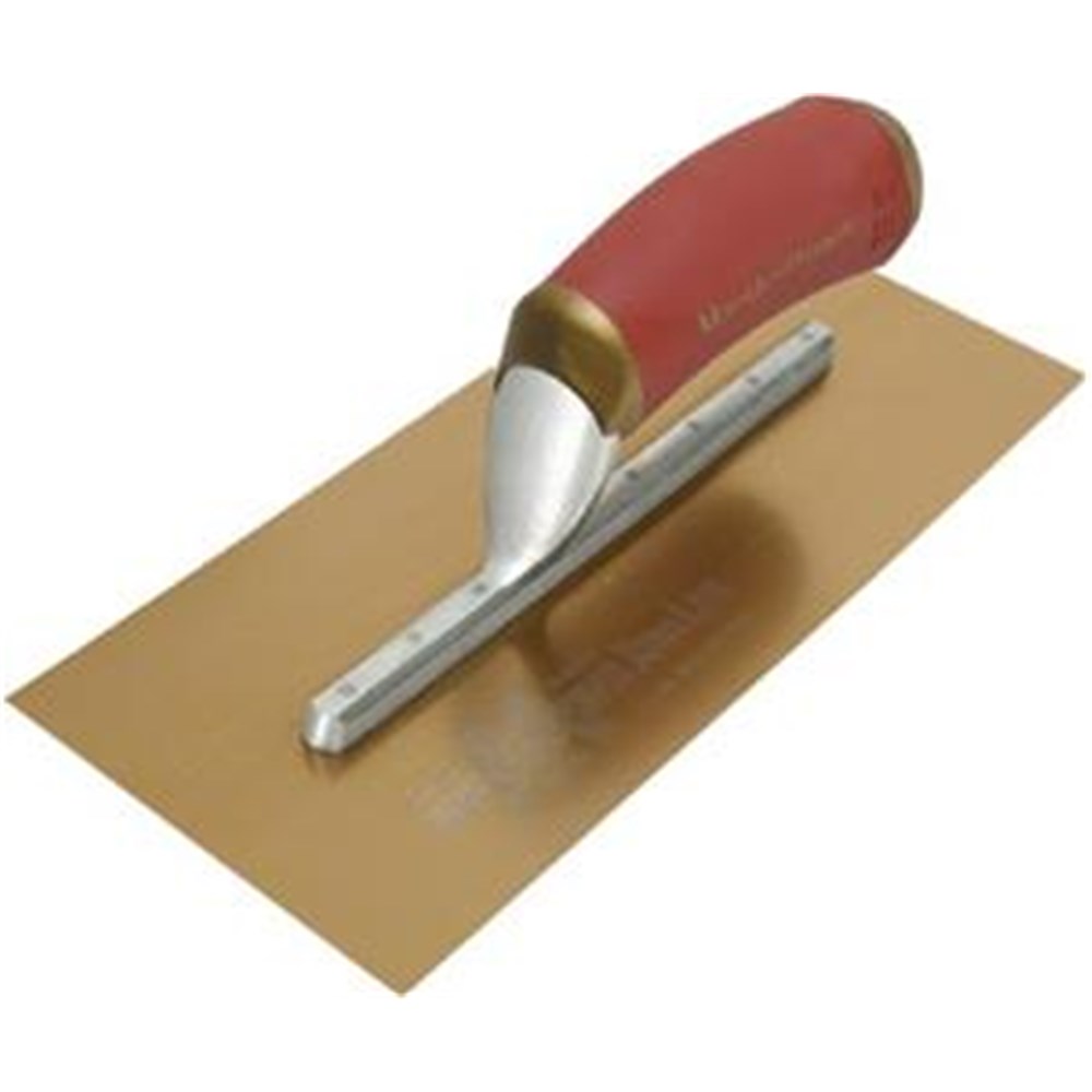 FINISHING TROWEL  406X127MM P/SHAPE FLAT GOLD S/S D/SOFT MT165GSFPD - 12176