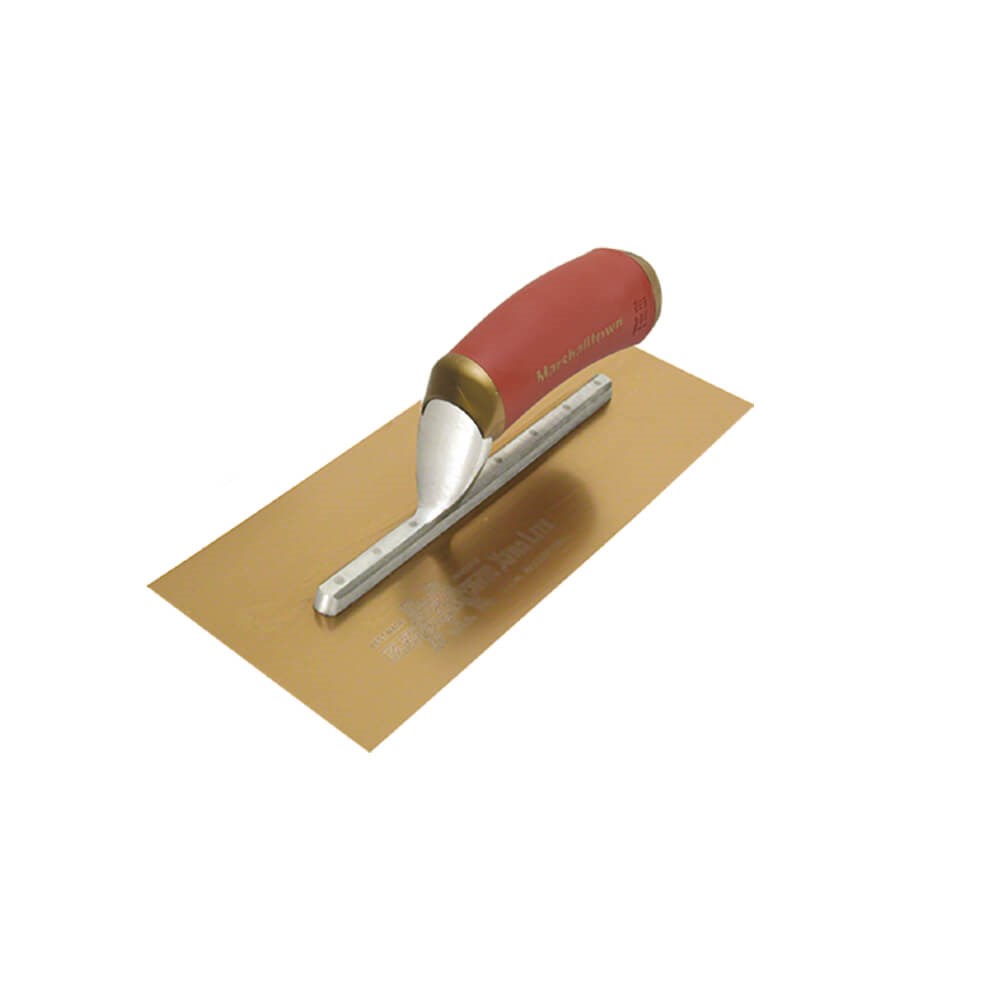 MT7GSFPD - Finishing Trowel  305X127mm PermaShape Flat GoldS/S with DuraSoft Handle