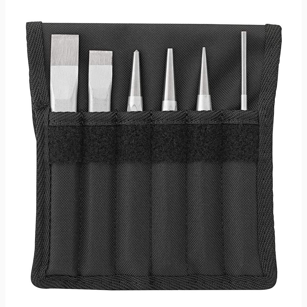 Pin / Chisel / Punch Set 6pc Plastc-Textile Wallet-98812202 SW102-5/6 Pc/T