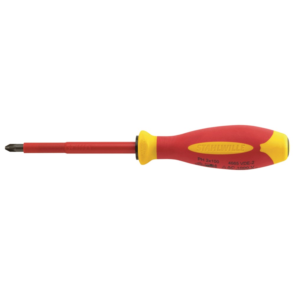 Screwdriver Drall + VDE Phillips #0 165mm 2 Comp Handle SW4665 VDE 0 - 46651000