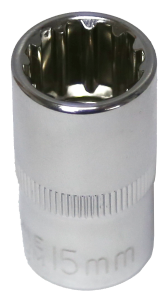 15mm 1/2 Inch Drive Multi Lock Socket