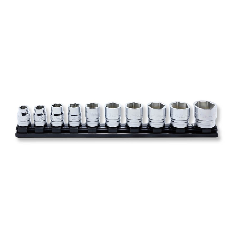 KORS4400MZ/10 - Ko-Ken Z Series Socket Set 1/2" Drive 10 Peice on Magnetic Rail 26-30MM