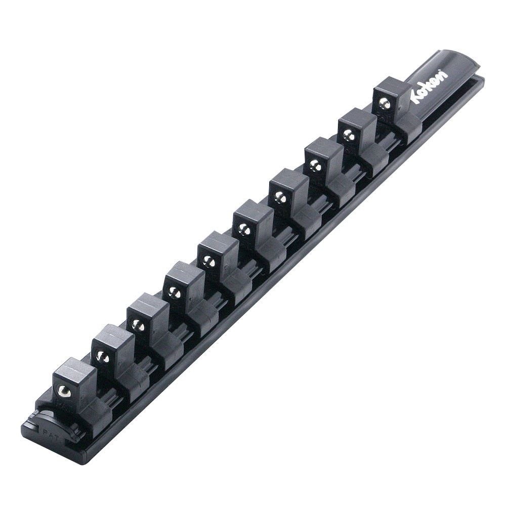 KORSAL300-1/2X10 - MAGNETIC SOCKET RAIL 3/8 SQ DR X 12 SOCKET HOLDERS