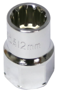 12mm 19mm Drive Hole Thru Multi Lock Socket