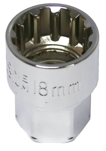 18mm 19mm Drive Hole Thru Multi Lock Socket