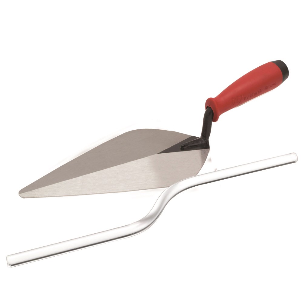 Marshalltown Brickie Bundle  Wide London Style Brick Trowel with DuraSoft Handle & Acrylc Brick Join