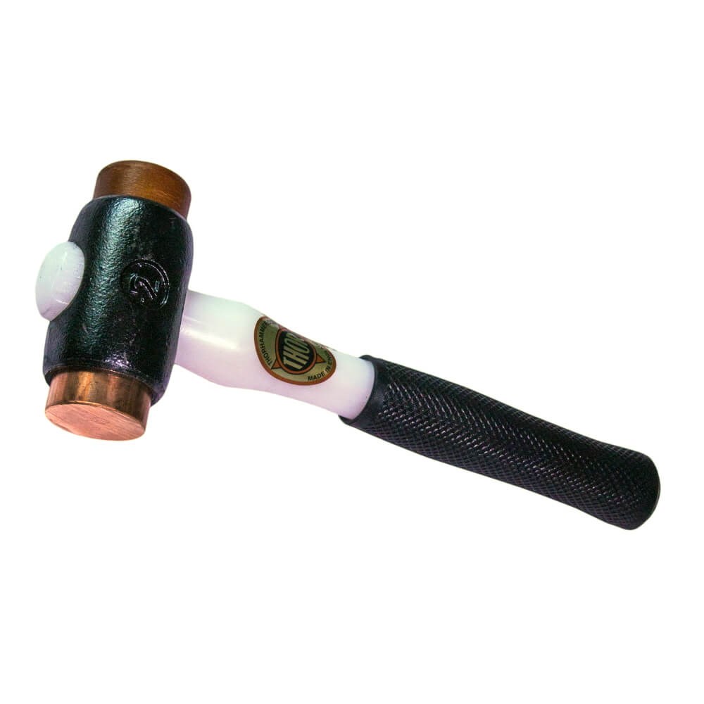 THOR HAMMER 1080G Copper/Rawhide 38mm Hammer with Plastic Handle - TH212PH