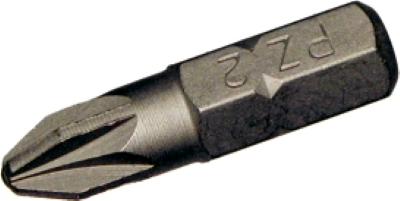 #2 Pozidriv 1/4 Inch Hex Insert Bit