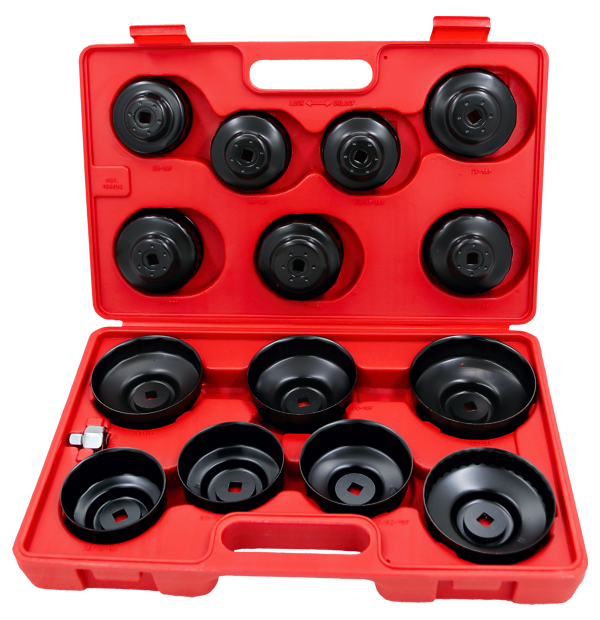 15 Piece Cup Type Oil Filter Wrench Set