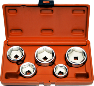 5 Piece Oil Filter Wrench Set