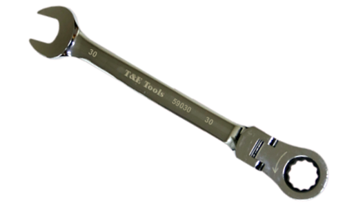 30mm Flex-Head Gear Ratchet Wrench