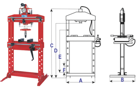 15 Ton Heavy Duty Workshop Press