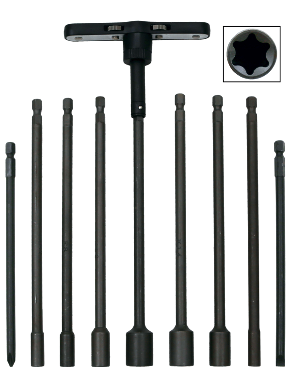 10 Piece Torx T-Handle Ratchet Wrench Set