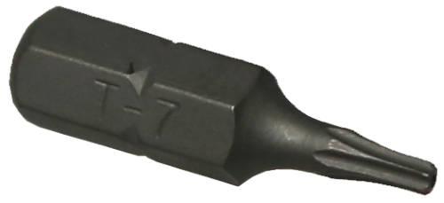 T7 Tamper Torx 1/4 Inch Hex Bit 25mm L