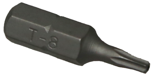 T8 Tamper Torx 1/4 Inch Hex Bit 25mm L