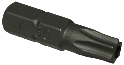 T30 Tamper Torx 1/4 Inch Hex Bit 25mm L