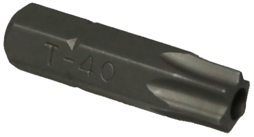 T40 Tamper Torx 1/4 Inch Hex Bit 25mm L