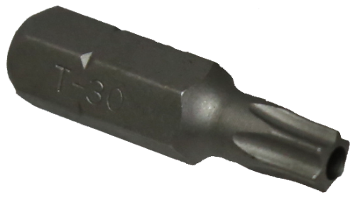 T30 Tamper Torx 5/16 Inch Hex Bit 30mm Long