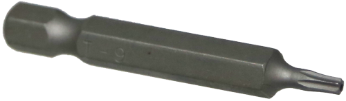 T9 Tamperproof Torx 1/4 Inch Hex Bit 50mm L