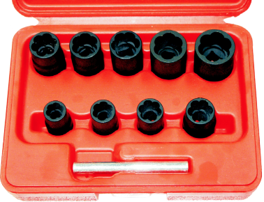 9 Piece3/8 Inch Drive Twist Socket Set10 11 12 13 14 15 16 17 19mm