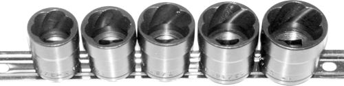 5 Piece 1/2 Inch Drive Twist Sockets 3/4 Inch 13/16 Inch 7/8 Inch 15/16 Inch 1 Inch 