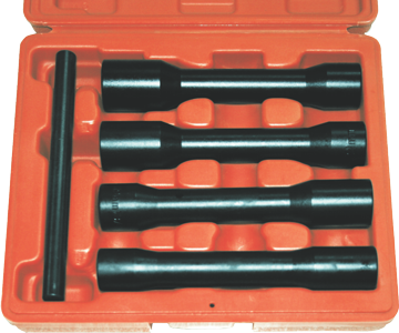 4 Piece 150mm Long 1/2 Inch Drive Twist Socket Set 17 19 21 22mm