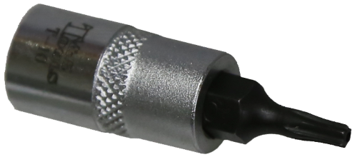 T10 1/4 Inch Drive Tamper Torx Socket 30mm Long