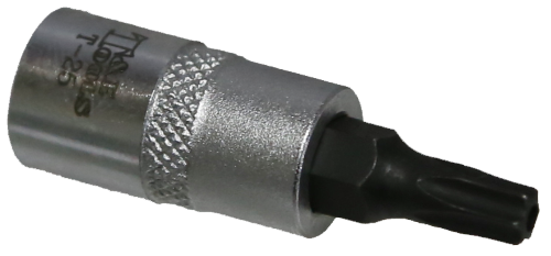 T25 1/4 Inch Drive Tamper Torx Socket 30mm Long