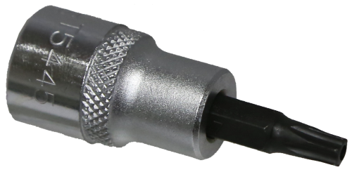 T27 3/8 Inch Drive Tamper Torx Socket 50mm Long