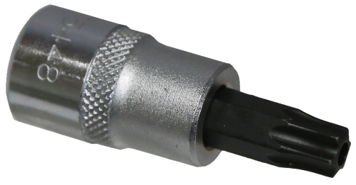 T45 3/8 Inch Drive Tamper Torx Socket 50mm Long