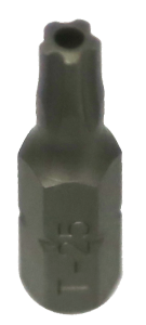 T25 1/4 Inch Hex Five Point Tamper Torx Bit 25mm Long