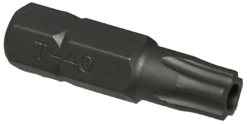 T40 Tamper Torx-Plus Impact Bit 5/16 Inch Hex 30mm Long