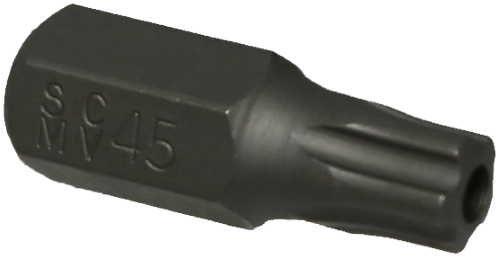 T45 5point Tamper Torx-Plus Impact Bit 10mm Hex 30mm Long