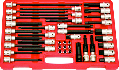 40 Piece 1/2 Inch Drive Specialty Inset Bit Socket Set