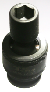 [159-U7314] 7/16 Inch 3/8 Inch Drive Universal Impact Socket