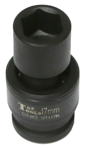 [159-U7417M] 17mm 1/2 Inch Drive Universal Impact Socket